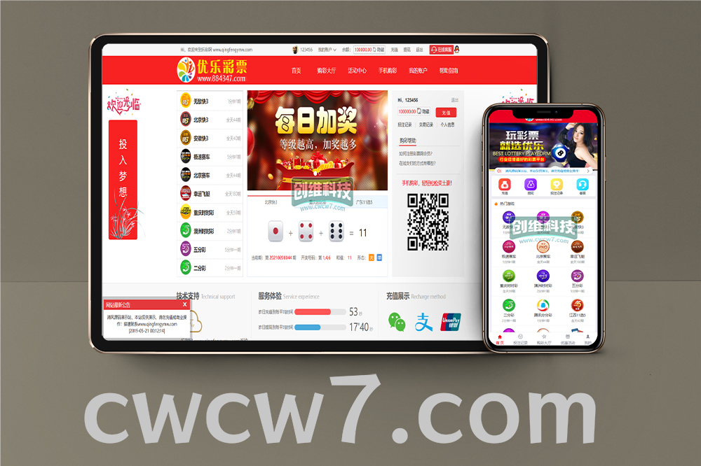 首发全新红色大富优乐彩票时时彩系统/大富彩票源码/带聊天室+开奖动画+预设开奖+附带视频搭建教程
