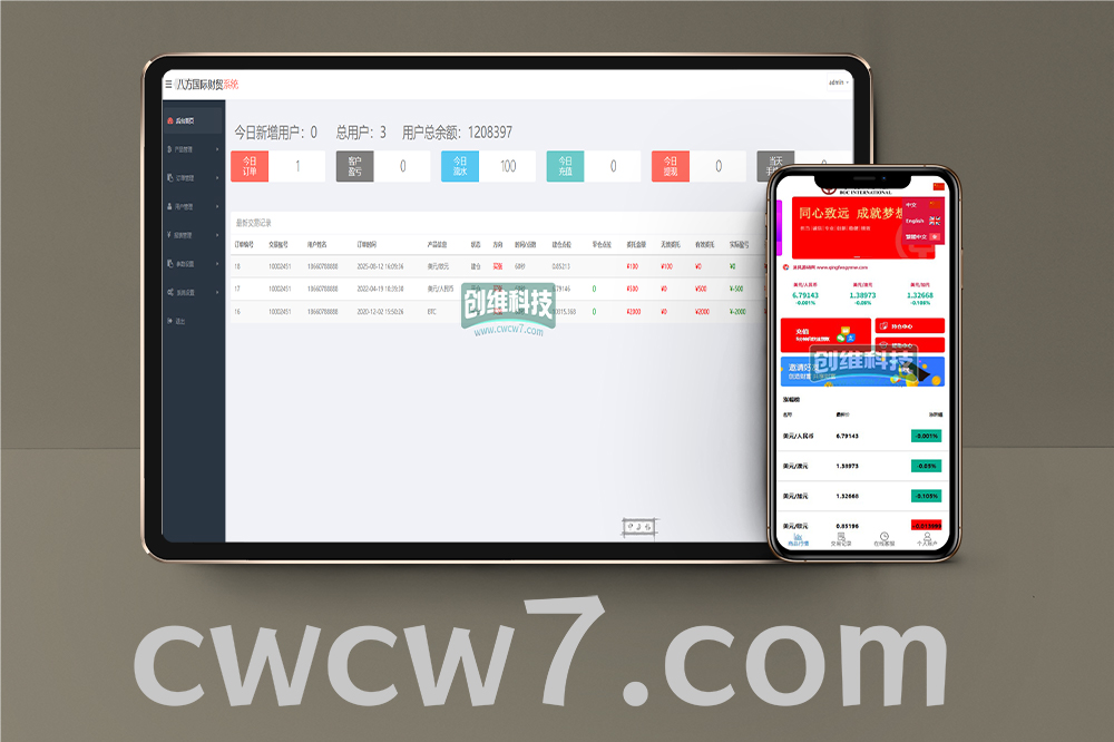 运营版中银国际多语言微盘微交易所源码/外汇+输赢控制/前端html+后端PHP