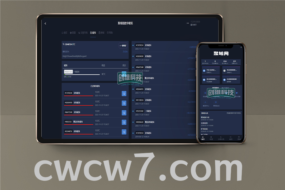 ETC合约挖矿生态圈区块链系统/点对点交易+商城+云矿机系统/挖矿源码